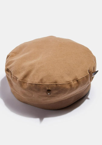 Atmosphere Tan Beret With Horns