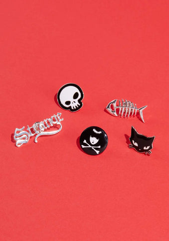 Thank Goth Enamel Pin Pack