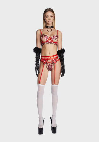 Ruby Floral Bra