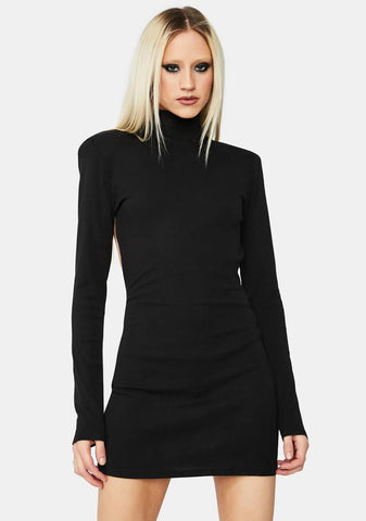 Sneaky One Open Back Bodycon Mini Dress