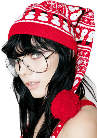 Snowman Knit Cap