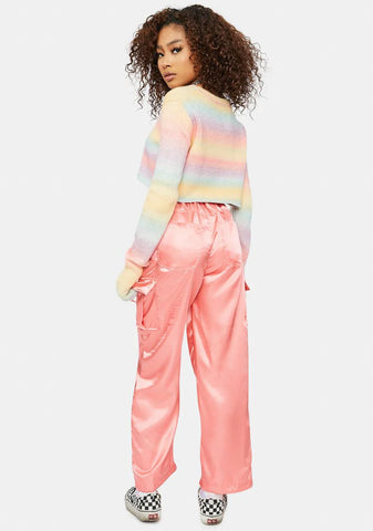 Spice It Up Satin Cargo Pants