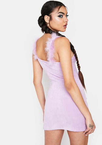 Lilac Popstar Privilege Mini Dress
