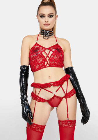 Hands On Lace Lingerie Set