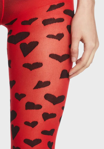 All Loved Up Heart Tights