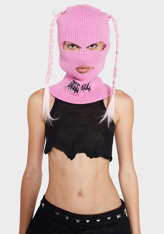 Pink DK Logo Ski Mask