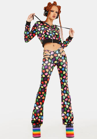 Circle Of Love Velour Hoodie