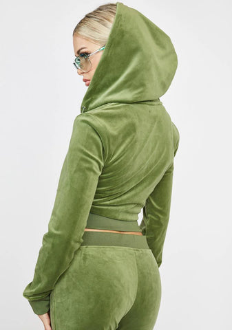 Super Greens Classic Velour Hoodie