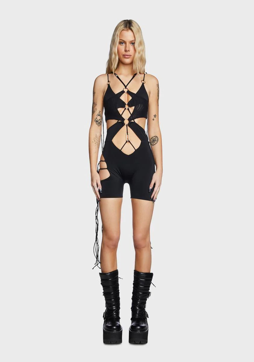 Razor Cut Out Bodysuit