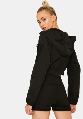 Danger Ahead Crop Jacket