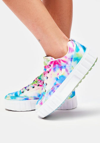 Sandblast Low Mottled Tie Dye Sneakers