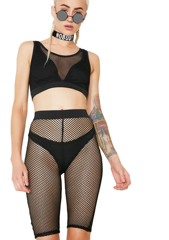 Krush Groove Fishnet Bike Shorts