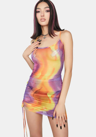 Sunset Mesh Dress