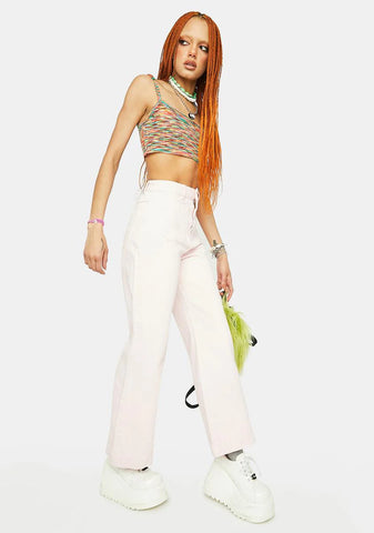 90s Pink Sailor Jeans