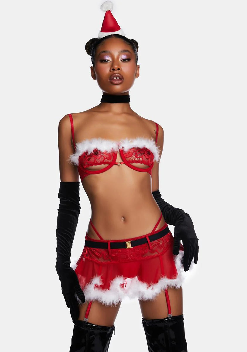 Mrs. Claus Lingerie Set