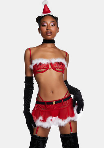Mrs. Claus Lingerie Set