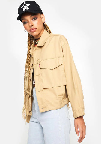 Loose Utility Trucker Jacket