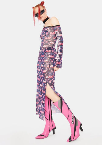 Cum & Play Monogram Long Dress