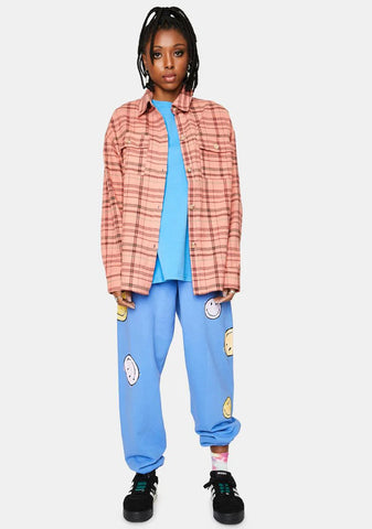 Peach Flannel Jacket