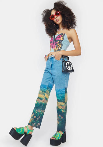 Throwback Wide Leg Jeans