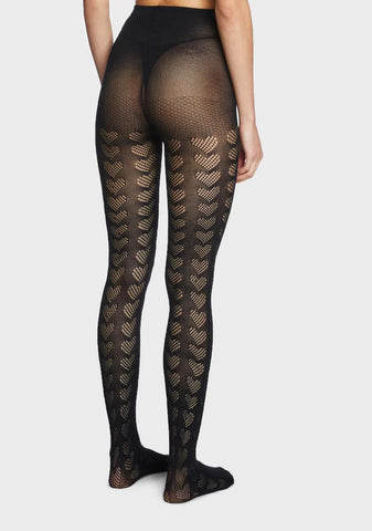 Lexicon Of Love Print Tights