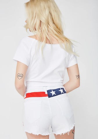 U.S. Of Bae Flag Shorts