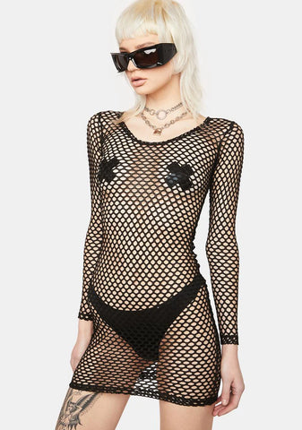 Mary Q Fishnet Dress