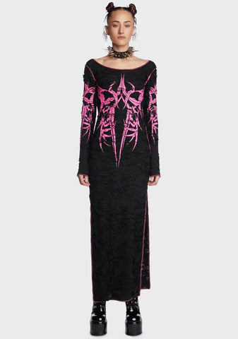 Always Hardcore Shredded Maxi Dress