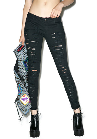 Lunatic Destroyed Skinny Jeans