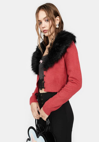 Rose Without Thorns Crop Cardigan