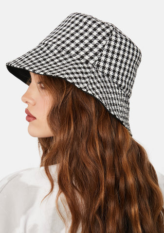 Pass For Perfect Houndstooth Bucket Hat