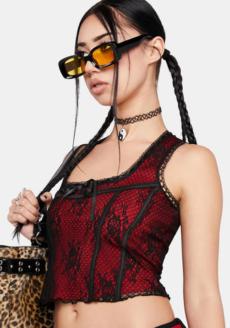 Delay Your Departure Corset Top