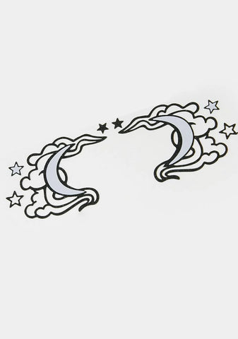 Moon Clouds Eye Decor