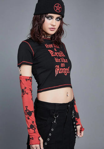 Solemn Promises Graphic Crop Top