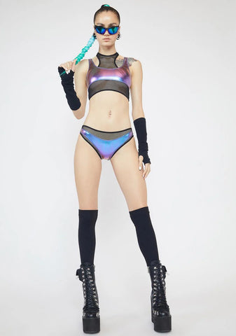 Royal Fatal Fantasy Layered Halter Top