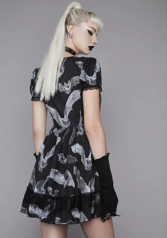 Deadly Echo Chiffon Babydoll Dress