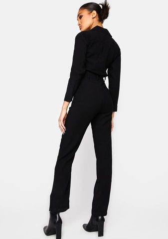 Utility Twill Zip Jumpsuit