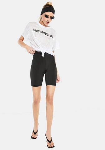 Body Talk High Waist Biker Shorts
