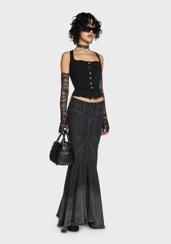 My Wish For You Bustier Top- Black