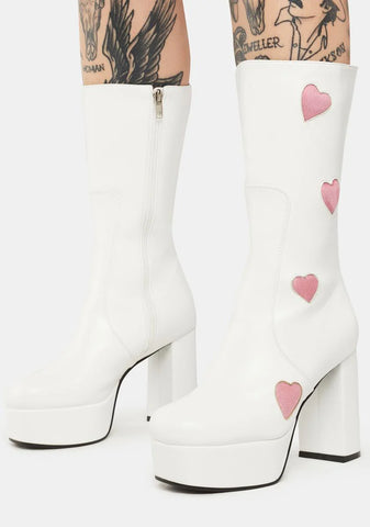 Wide Calf Game Of Love Platform Boots