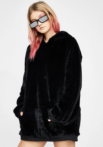 Grizzly Groover Faux Fur Hoodie