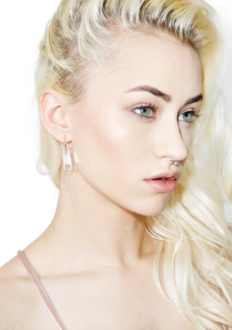 Zipper Mini Earrings