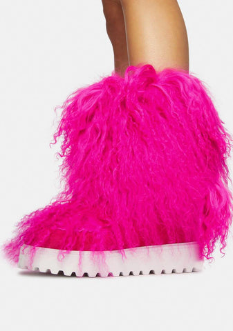 Orchid Faux Fur Boots