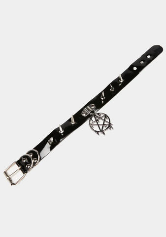 Fear Is Pain Pentagram Choker