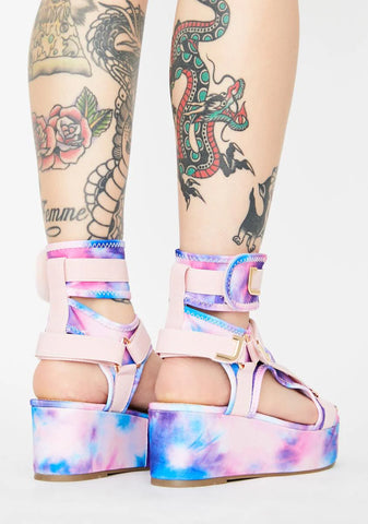 Sweet Insta Gossip Platform Sandals