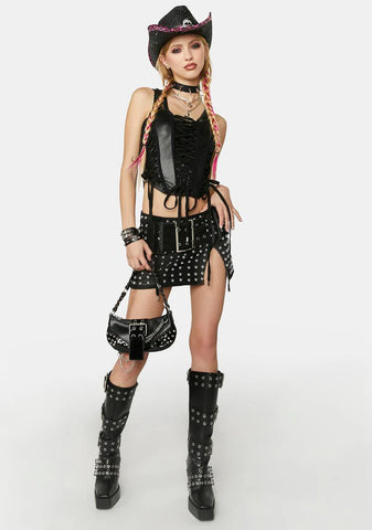 Moodiest Cutie Paneled Corset