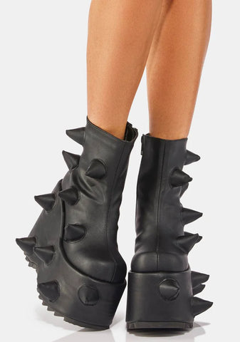Slay-77 Spiked Platform Boots
