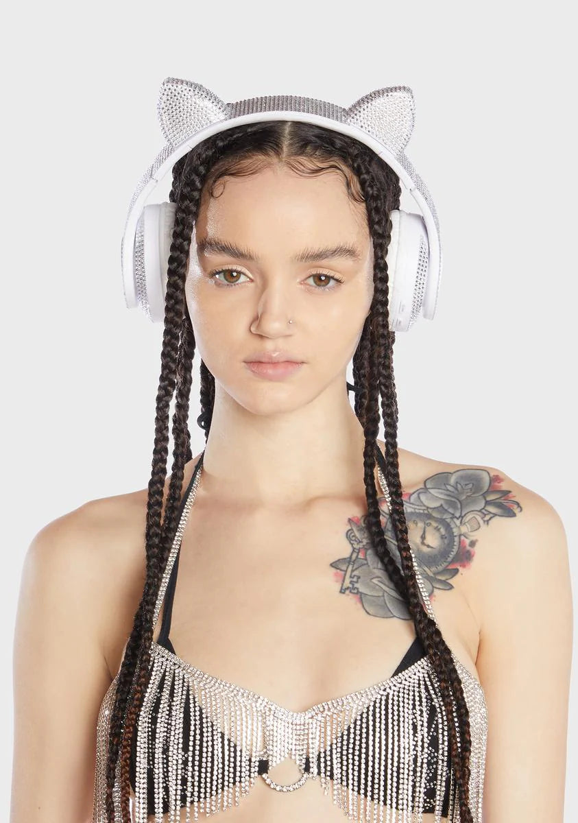 Billionaire Bling Cat Ear Headphones