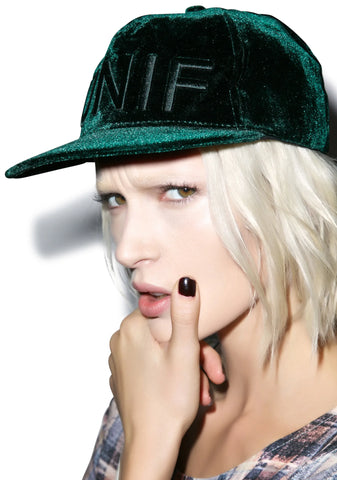 Velvet Hat - Green