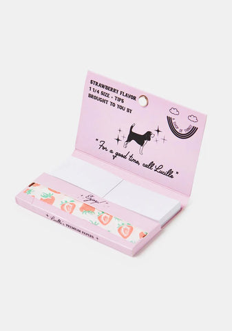 Lucille's Strawberry Flavor Premium Rolling Papers